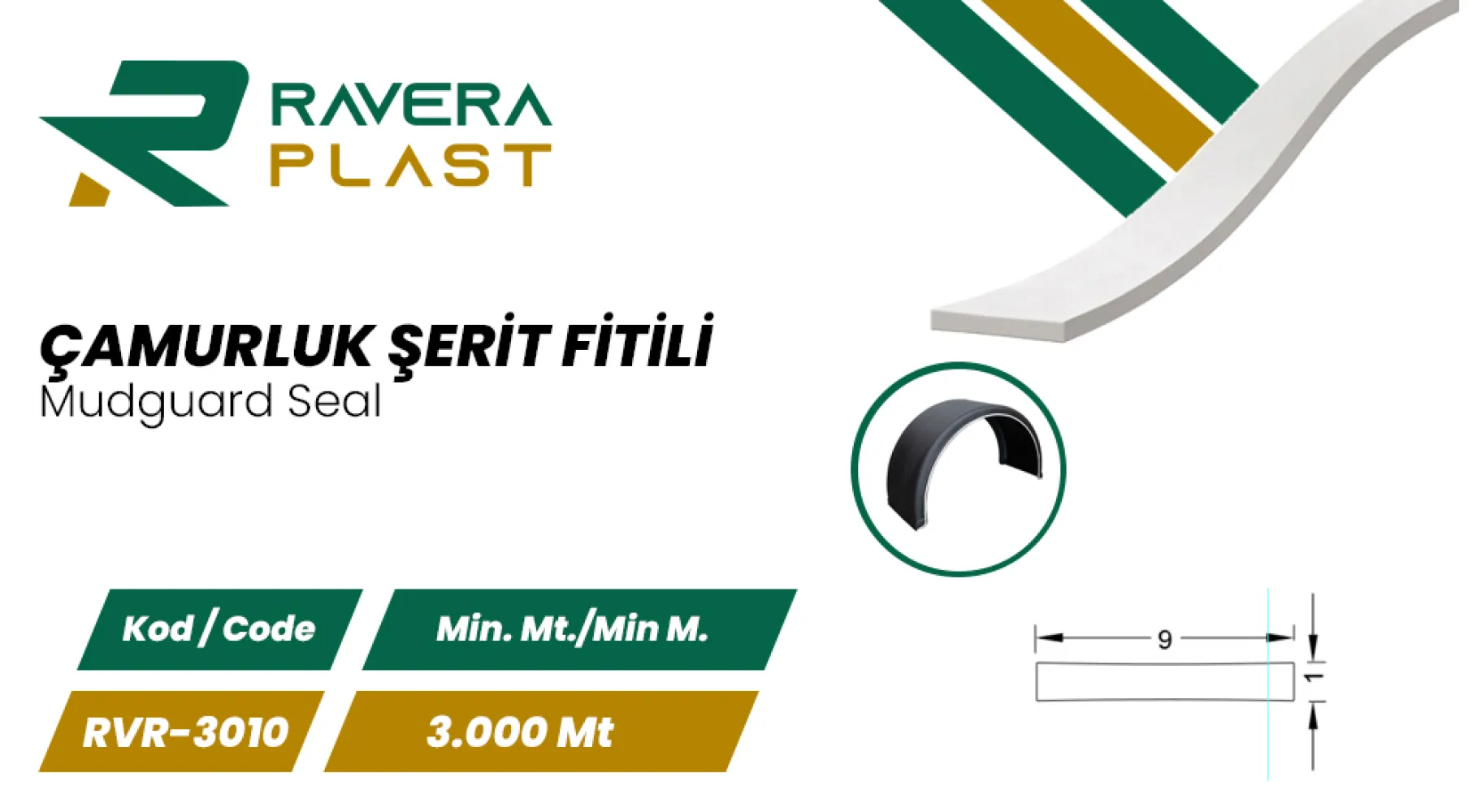 Çamurluk Şerit Fitili - RVR-3010